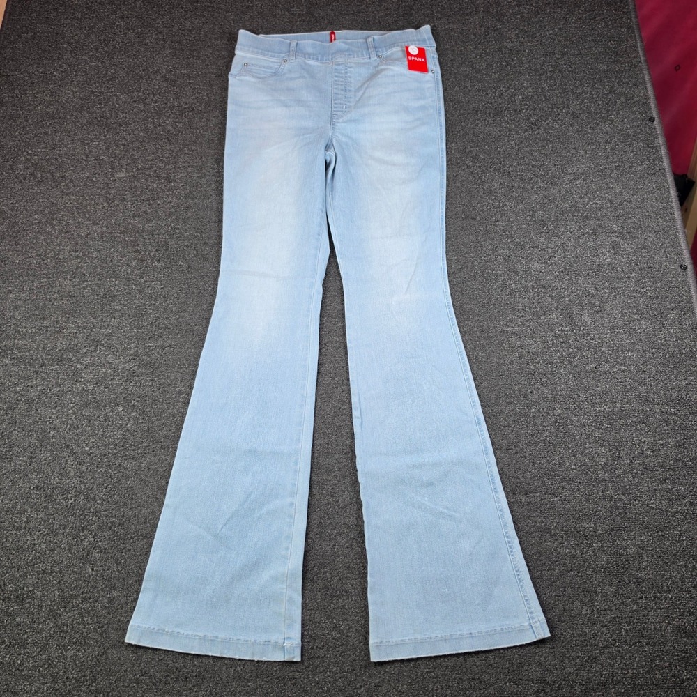 Spanx Flare Jeans Womens Large Tall Pull On Retro High Rise 20348T Casual NEW